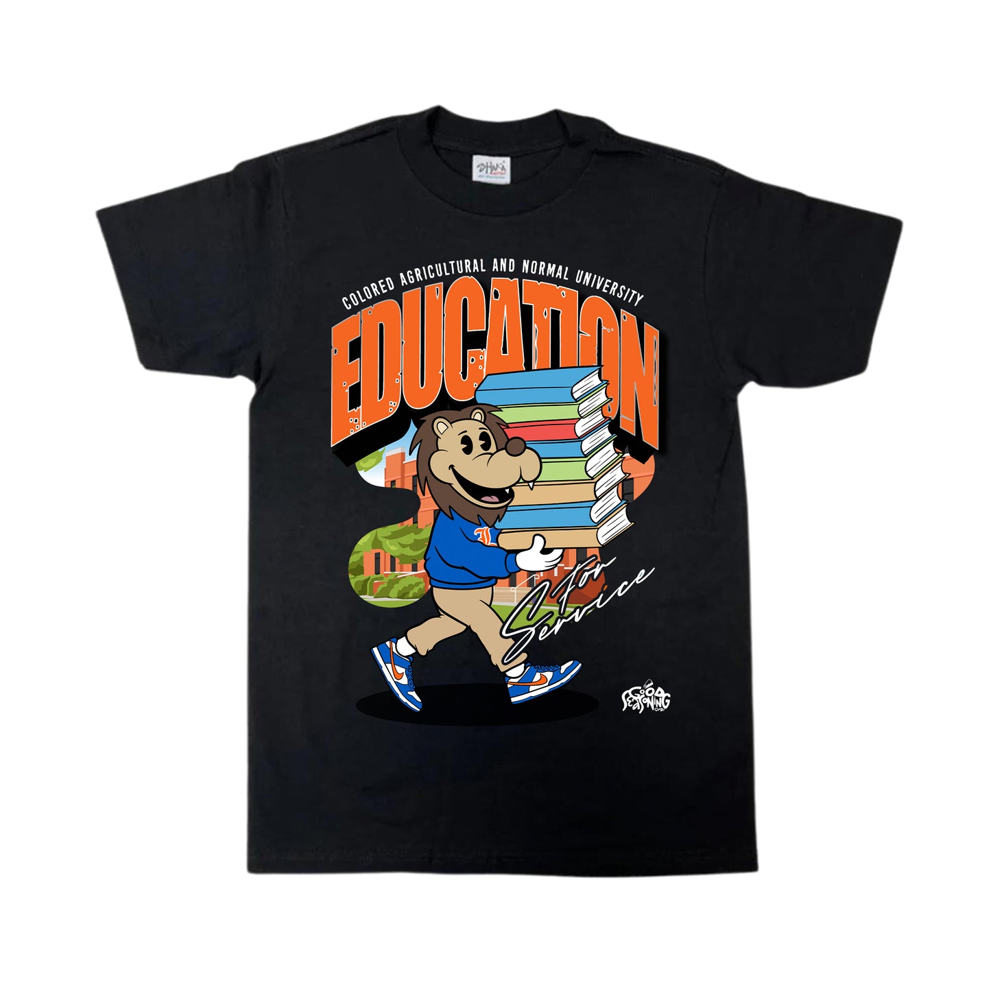 Classic "Education For Service" Graphic T-Shirt